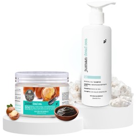 Juman Hair Shampoo and Conditioner Set | Scalp Care for All Skin Types | Enriched with Dead Sea Minerals & Plant Extracts | Free from Sulfates & Parabens | Vegan | Pack of 2