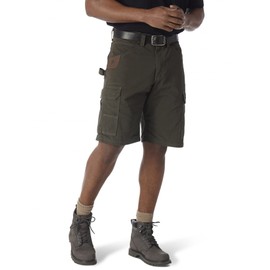 Wrangler RIGGS WORKWEAR Men's Ripstop Ranger Short, Loden, 36