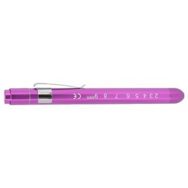 Pluma de Luz LED Médica, Inspección de Aleación de Aluminio Bola de Acrílico Indicador de Burbuja Luz de Pluma Médica para Médico para Bolsillos (Púrp