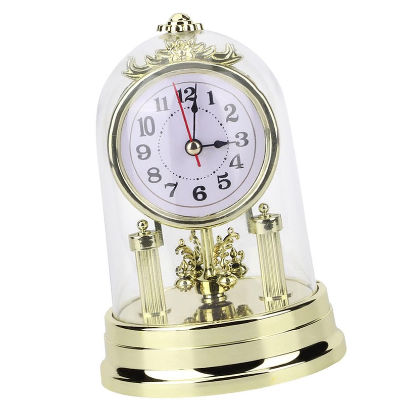 Cocoarm European Retro Style Living Room Clock, Antique Table Clock,
