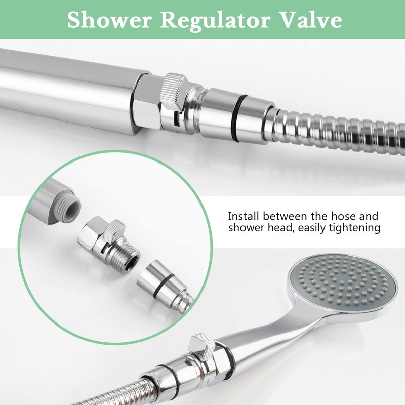 APLusee Shower Regulator Valve, APLusee Brass Shower Head Shut Off