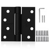 2 Pack Self Closing Door Hinges 4 inch Matte Black