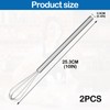 keyxer Pack of 2 Small Mini Whisk, Mini Whisk, Small