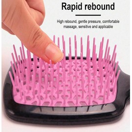 SAMHAB Hair Brush, Detangling Hair Brush, Detangling Hair Brush, Detangler Brush, Hair Brush for Detangling, Detangling Brush for Curly and Straight Hair, Hair Brush without Pulling