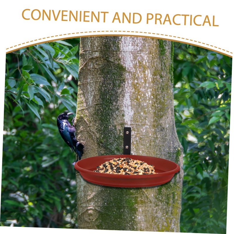 CORHAD Birdbath Bird Feeder Combo Heavy Duty Outdoor Hanging Bird