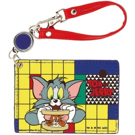 Skater TOON ZPAS1-A Pass Case Card Case with Reel Tom & Jerry