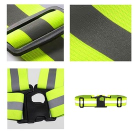 MJK Essentials Unisex Ultra-Reflective Safety Vest – Adjustable, High-Visibility Gear for Night Running & Outdoor Safety
