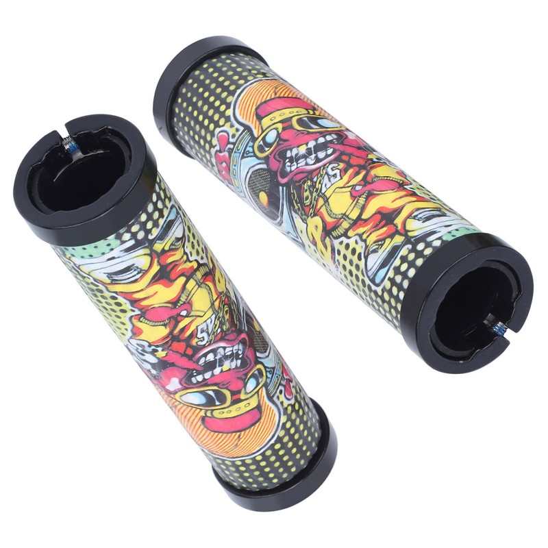 Handlebar Grips Fashionable Pattern Comfortable Cycling Equipment for Mountain BikesF
