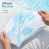 Toddmomy Gorro de Baño de Silicona Reversible Estampado, Gorra de