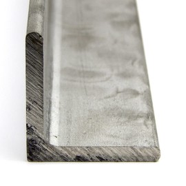 316 Stainless Steel Angle, Unpolished (Mill) Finish, ASTM A276, Equal Leg Length, Rounded Corners, 1" Leg Lengths, 0.1875" Wall Thickness, 12" Length, OnlineMetals
