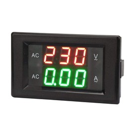 Mini Digital LED Voltmeter Ammeter, YB4835VA Digital Display AC 500V/50A Digital Voltage Current Meter Tester, Volt Amp Panel Monitor for Car Engine