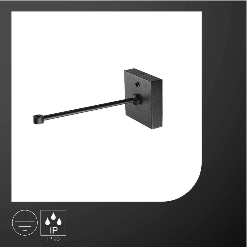 SLV Electric Component Fitu Crane Base / Wall Mount Black