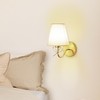 MESUZ Battery Operated Wall Sconces Lights Set of Two Remote