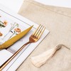 SANLEHAUSE Beige Table Runner, 40 x 300 cm, Linen Look,