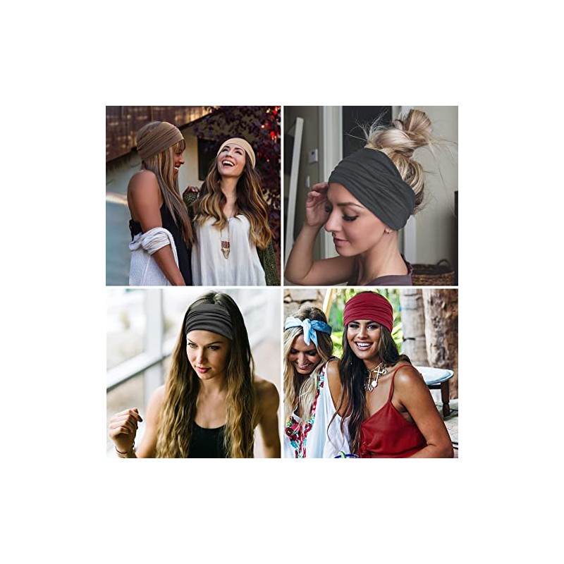 6 diademas anchas BAGOTT en 6 colores con material reversible
