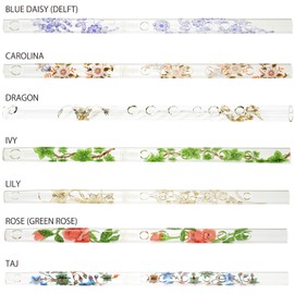 Hall Crystal Flute 22205 - Offset Glass Flute in D - Taj Mahal