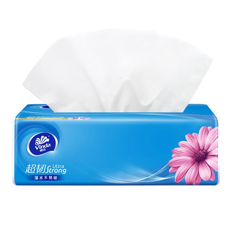 VINDA Ultra Strong 3-Ply Soft White Facial Tissues Pack (12