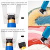 zalati Tufting Trimmer Kit Carpet Clippers Sweeper 2pcs Comb 6