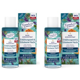 Dresdner Essenz Bath Concentrate Cold Time & Relaxing Night 2 x 125 ml Pack of 2