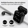 LUBOLAN Black Wireless Earbuds，Bluetooth 5.4 Ear Buds with Multifunctional Touch