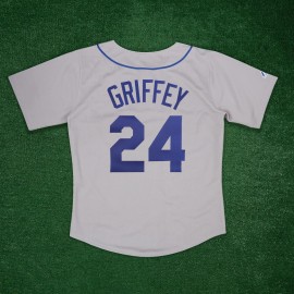 Majestic Ken Griffey Jr. 1989 Seattle Mariners Cooperstown Men's Grey Road Jersey - M