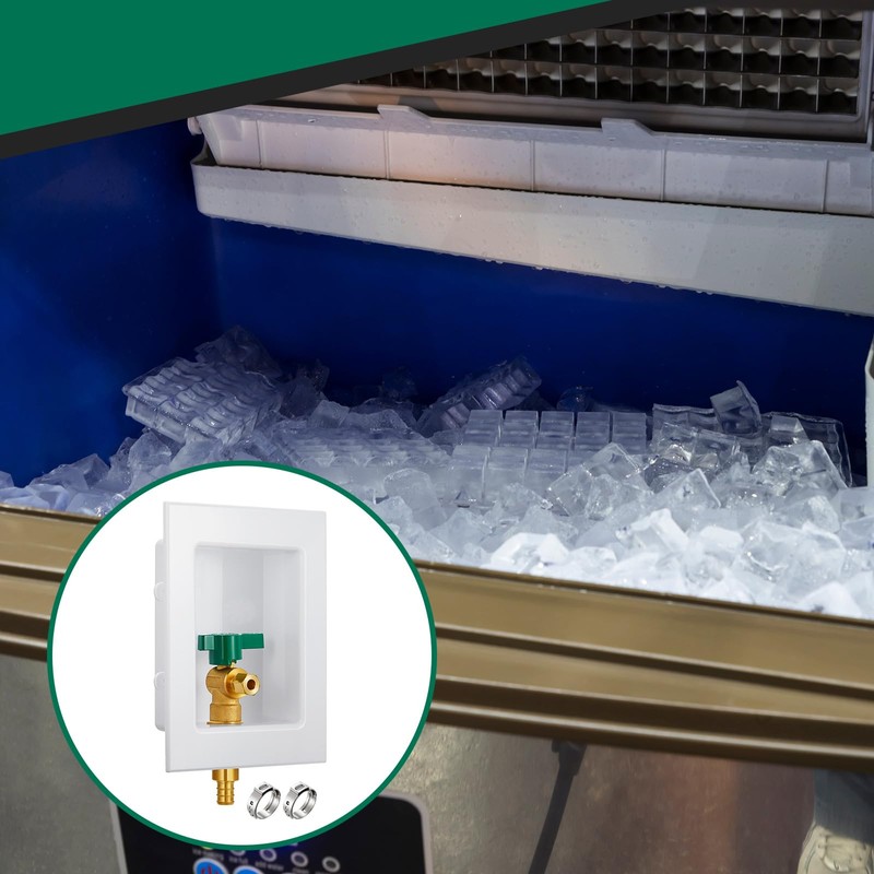 Hicarer 2 Set Ice Maker Outlet Box Pre Assembled Ice