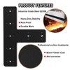 T Post Bracket 2PCS, T Flat Mending Plate for Wood