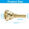 Litoexpe 1 Pcs Trombone Mouthpiece 6 1/2AL, Trombone Instrument Mouthpiece