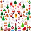 Bbiamsleep 100 Pcs Mini Christmas Figurines Miniature Christmas Figurines