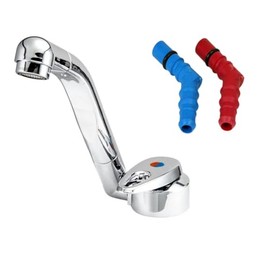 Reich Samba Chrome Folding Tap - Hot/Cold - Barbed Tails