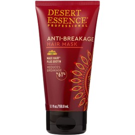 Desert Essence Anti-breakage Hair Mask - 5.1 Fl Oz - Maxi Hair Plus Biotin - Hair Moisturizer - Essential Enriched Vitamins - Promotes Breakage Reduction - Salon Professional Formula