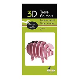 Fridolin 3D Paper Model Pig