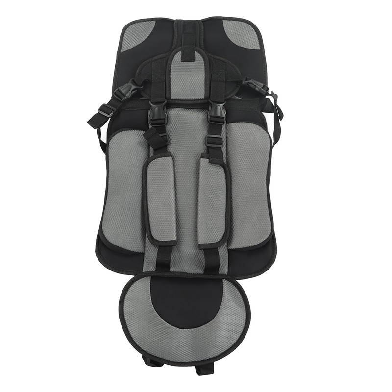Children Safety Seat Simple Car Portable Seat Foldable Adjustable Strap