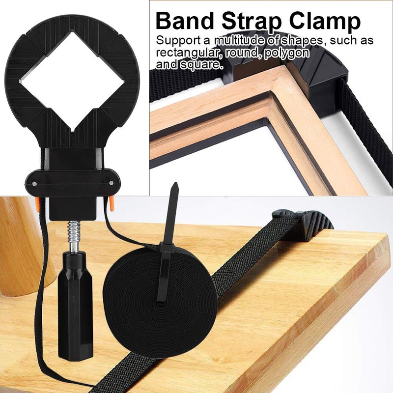 Tiiyee Strap Clamp, 6M Adjustable Corner Clamp Band Strap 4