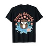 Otterly Adorable Ocean Art with Floral Details T-Shirt