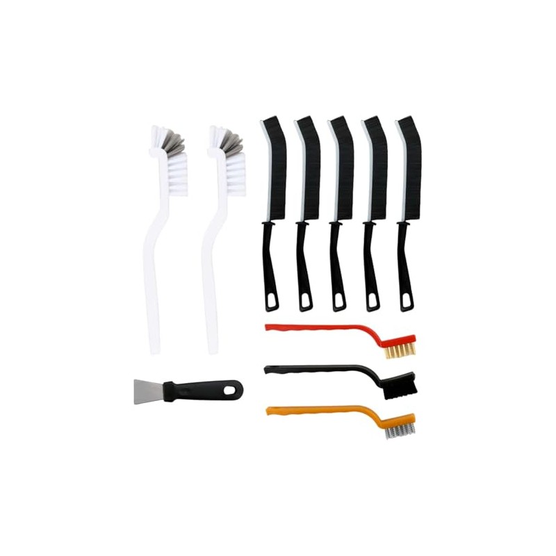 11 Pcs Cepillos de Limpieza para Grietas, Cepillo de Cerdas