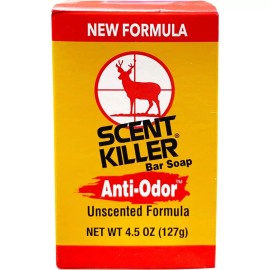 Wildlife Research Scent Killer Bar Soap 4.5 oz Unscented Formula Anti-Odor Deer Wildlife Research