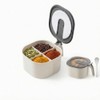 Contenedor cocina Multiusos con 4 Compartimentos, Tapa Transparente, Incluye Cuchara,