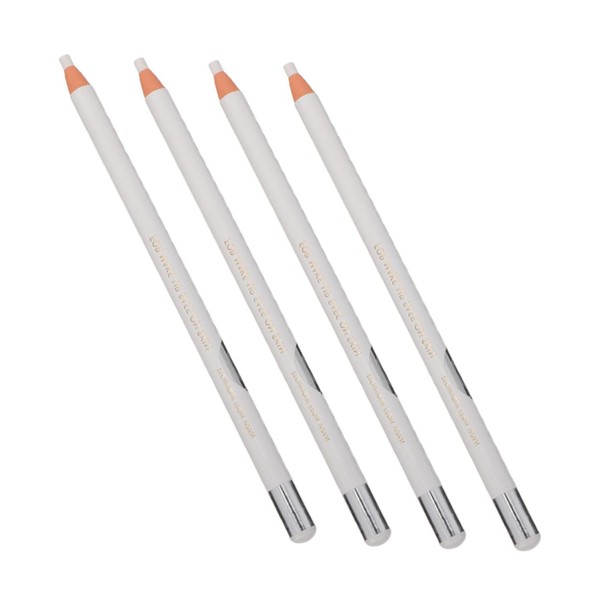 Healeved White Eyebrow Pencil 4PCS Waterproof Eyeliner Makeup Tool for