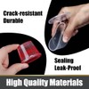 1oz 100 Pieces Small Plastic Containers with Lids, 25ml Small