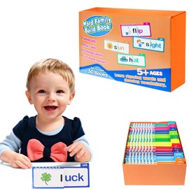 30 Read and Rhyme Flip Books, Word Family Flip Books, Read and Rhyme Flip Cards, ABC Vocabulary Flash Cards for Educational Reading Games