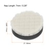 uxcell 2" Wool Felt Sponge Polishing Pad Hook and Loop