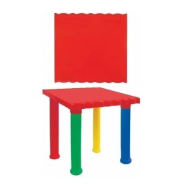 Hacer y Aprender 3 Mesitas Armables Infantil De Plástico, 5 Colores A Elegir