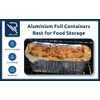 Rollay 50 Pack Aluminium Foil Food Containers with Lids 600ml