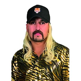 Seeing Red Exotic Tiger Trainer Hat with Mullet Black