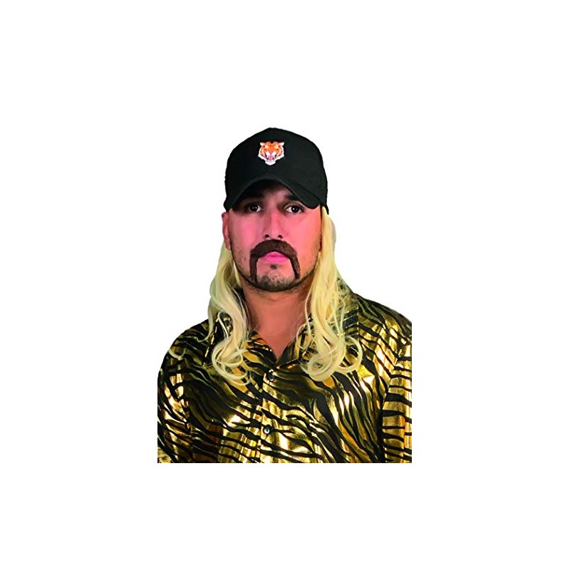 Seeing Red Exotic Tiger Trainer Hat with Mullet Black