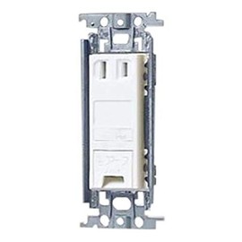 Panasonic Cosmo Series Wide 21 Recessed Outlet with Earth Terminal and Metal Frame White WTF133139W