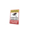 4-Pack Video Surveillance Sign, No Trespassing Metal Reflective Warning Signs