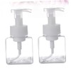 GLEAVI 2Pcs Foaming Pump Bottle Transparent Refillable Containers for Cosmetics
