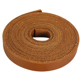 LolliBeads (TM) Genuine Leather Strap Leather Strip 1/2 Inch Wide and 72 Inches Long, Walnut Brown
